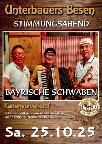 Tickets für BAYRISCHE SCHWABEN  am 25.10.2025 - Karten kaufen